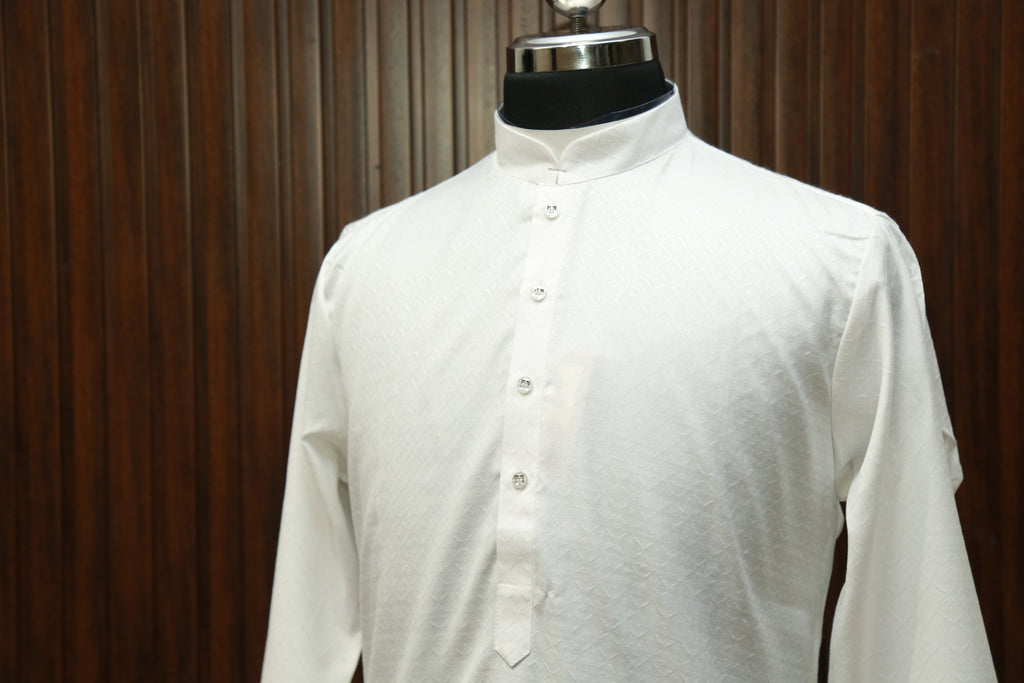 CottonGlow – Elegant Black, White, and Pink Long Kurta | Premium Cotton Long Kurta