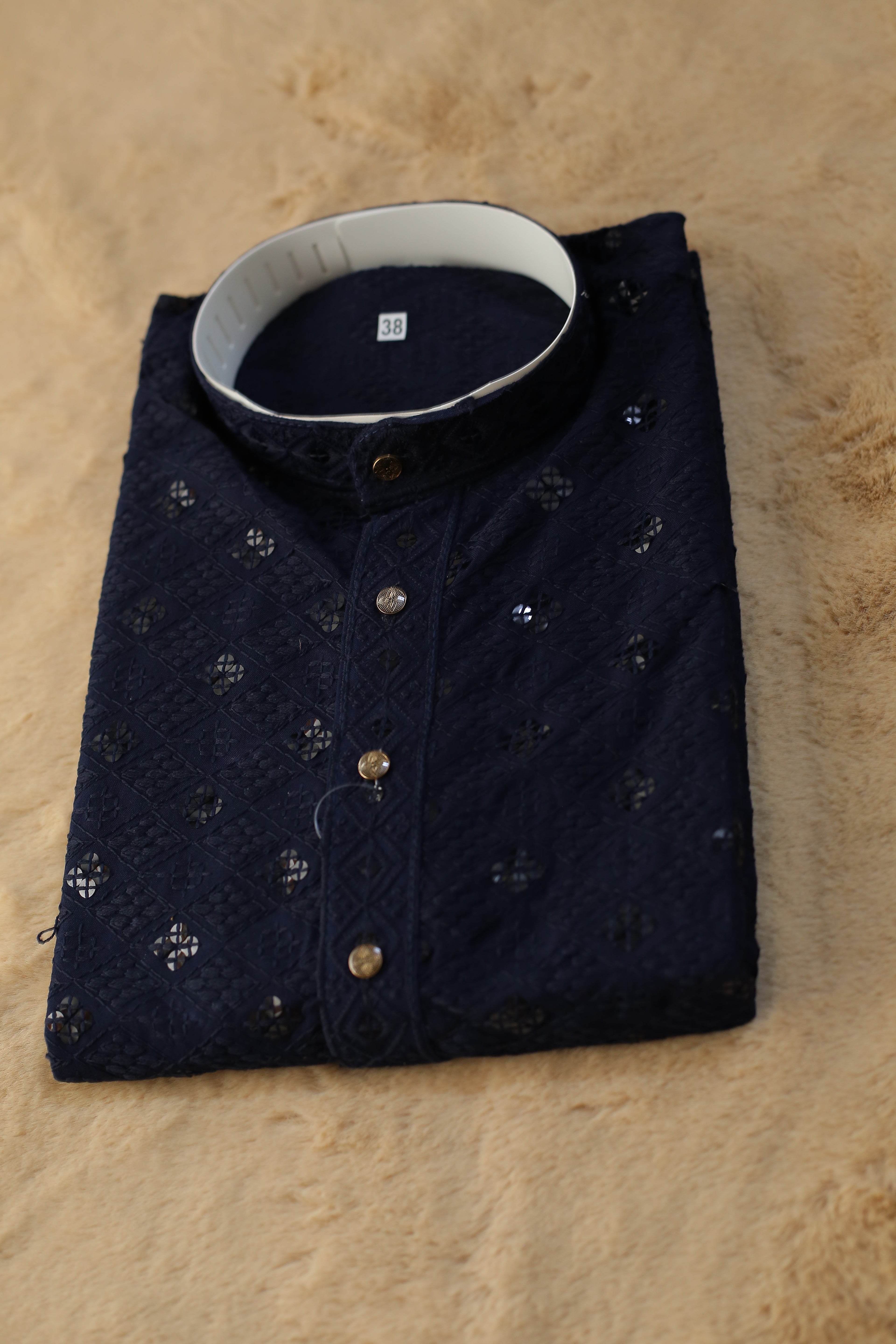 Adhiraj Couture Chikankari Sequin Embroidered Kurta | Party Wear Collection