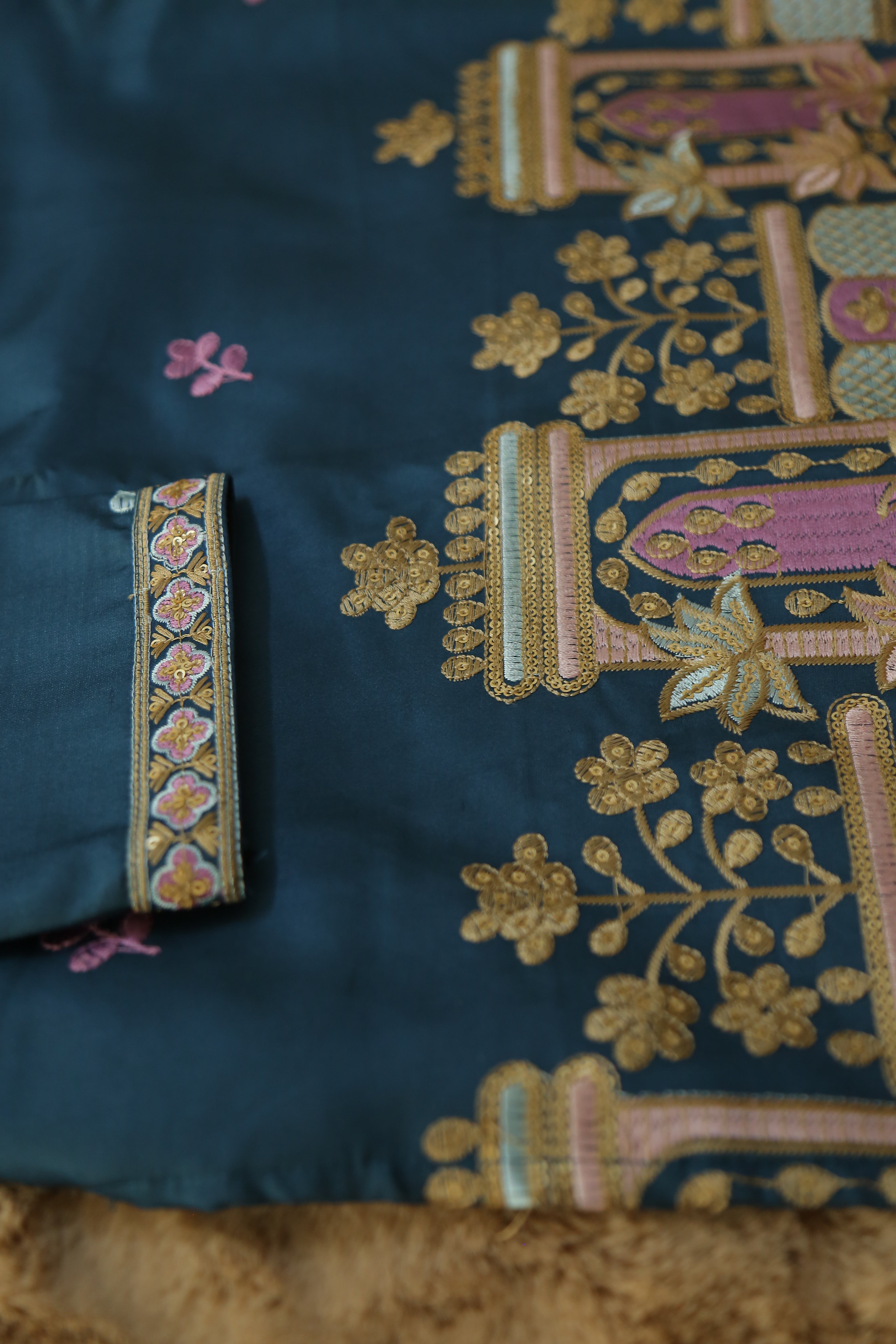 Designer Silk Embroidered Kurta | Regal Look for Special Occasions | Ideal for Festivals, Receptions & Traditional Events