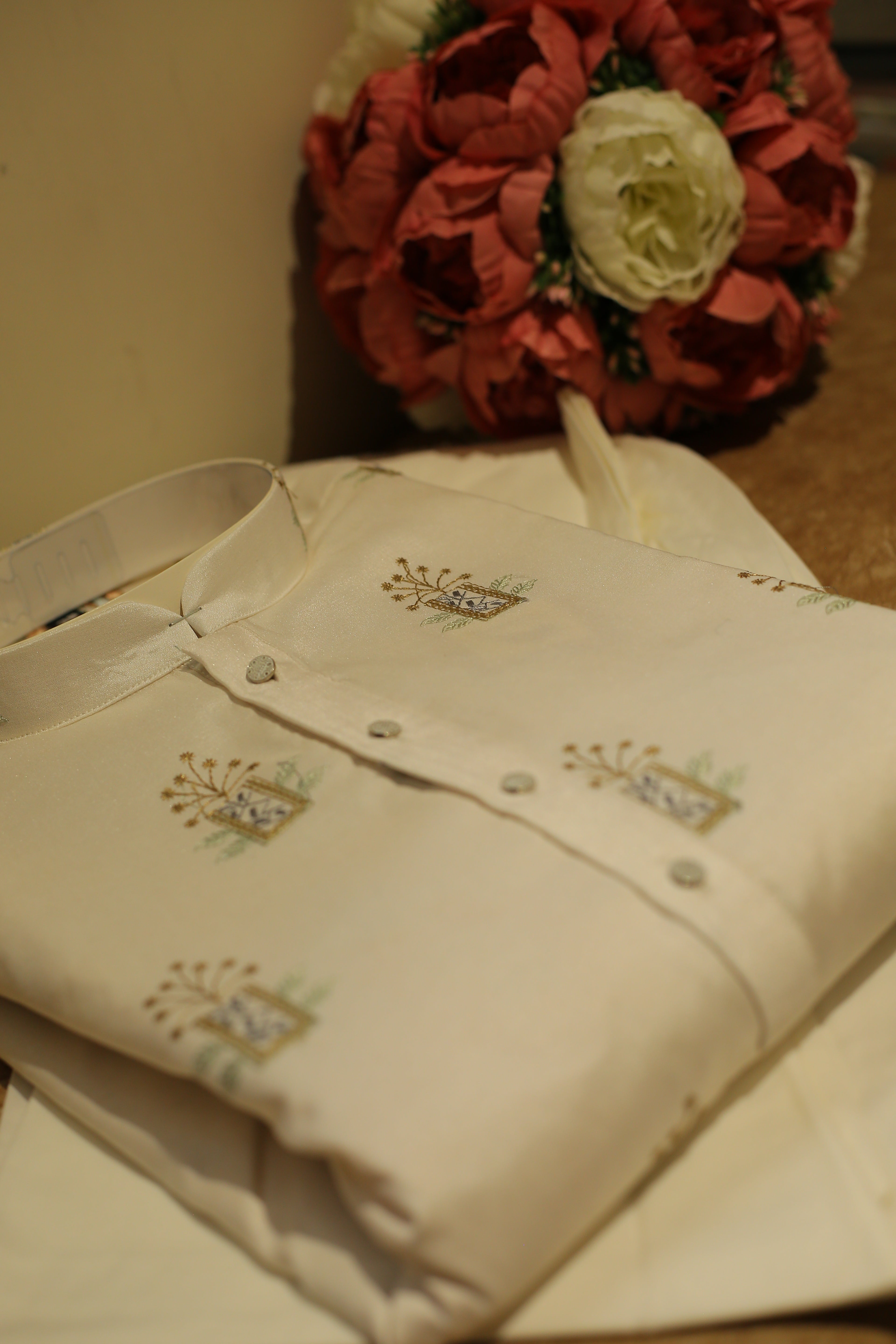 Nayab Style Pure Silk Embroidered Kurta for Special Occasions