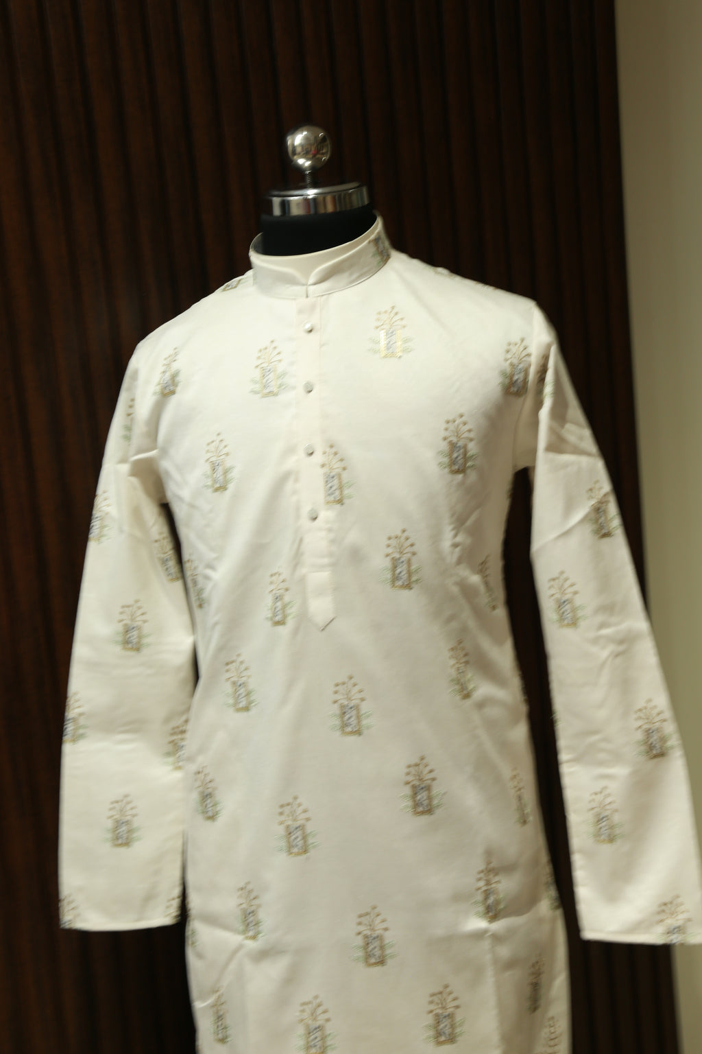 Nayab Style Pure Silk Embroidered Kurta for Special Occasions