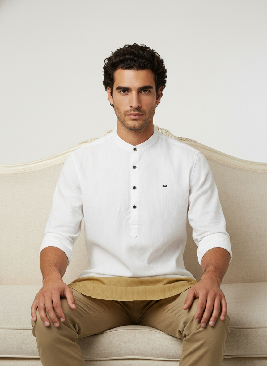 Trendy Shaded Short Kurta | Vibrant Color Fade for a Unique Festive Look | Contemporary Design with Ethnic Charm