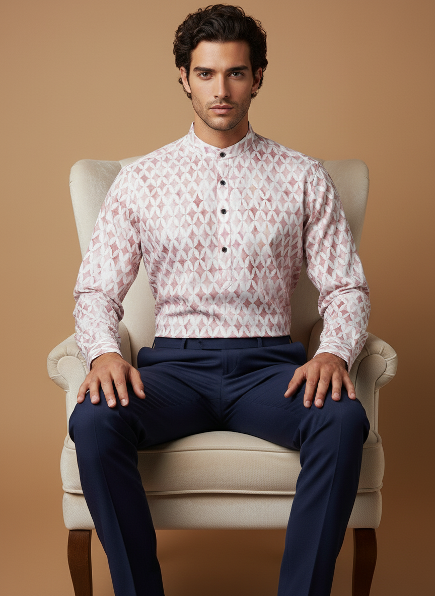 Classic Zari Work Short Kurta | Traditional Craft Meets Contemporary Style | Ideal for Wedding & Party Wear