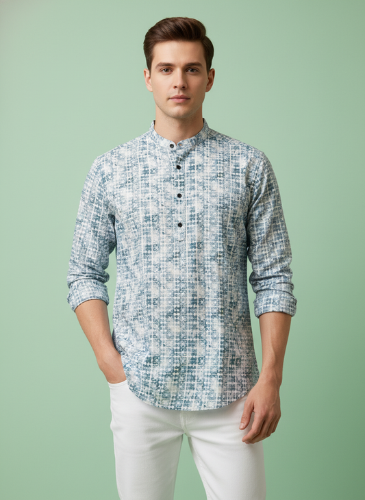 short kurta to be worn on jeans, stylish cotton short kurta, short kurta for office wear,  semi formal traditional wear